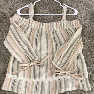 Lauren Conrad cold shoulder blouse